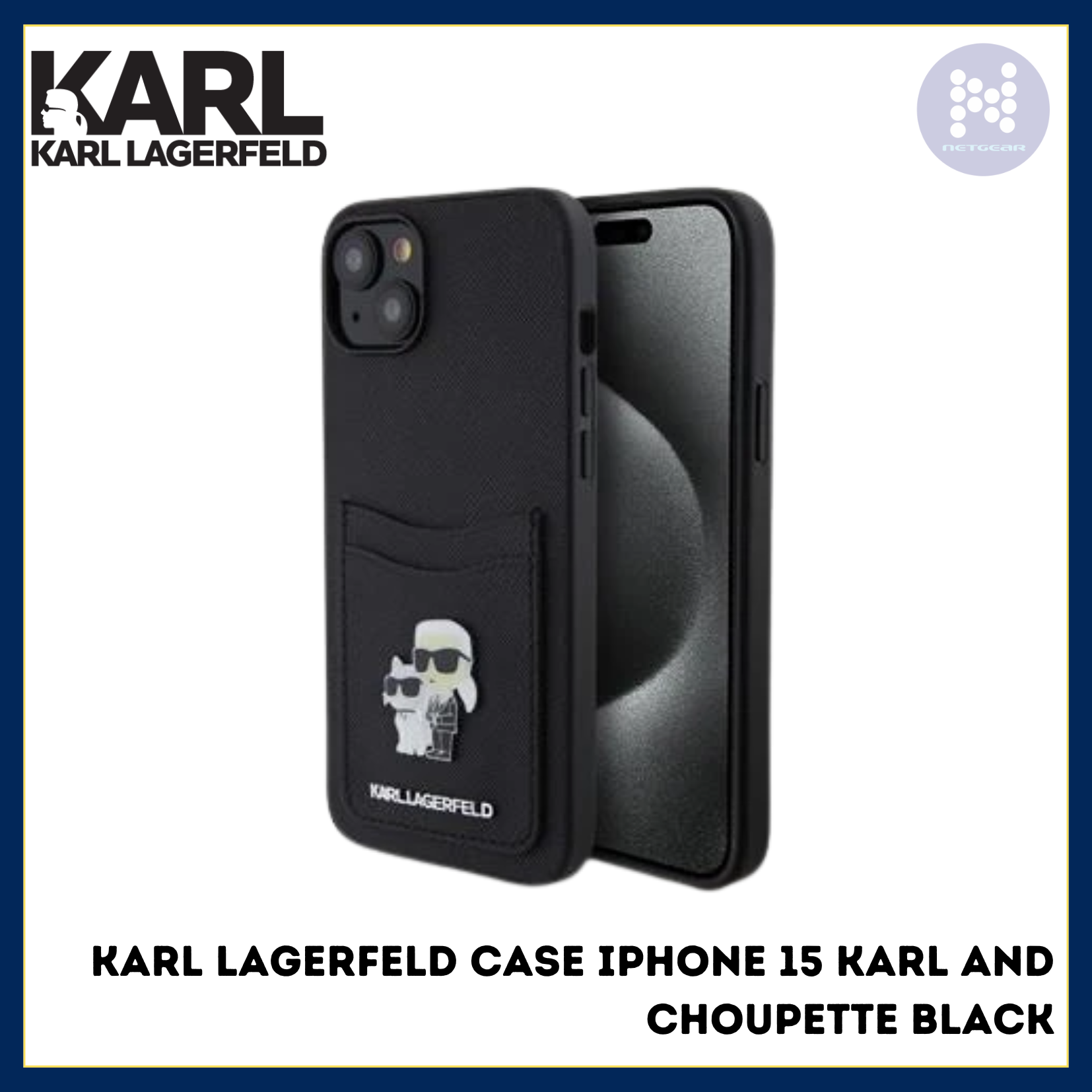 KARL LAGERFELD CASE IPHONE 15 KARL AND CHOUPETTE BLACK Netgear Gibraltar LTD KARL LAGERFELD CASE IPHONE 15 KARL AND CHOUPETTE BLACK Netgear Gibraltar LTD