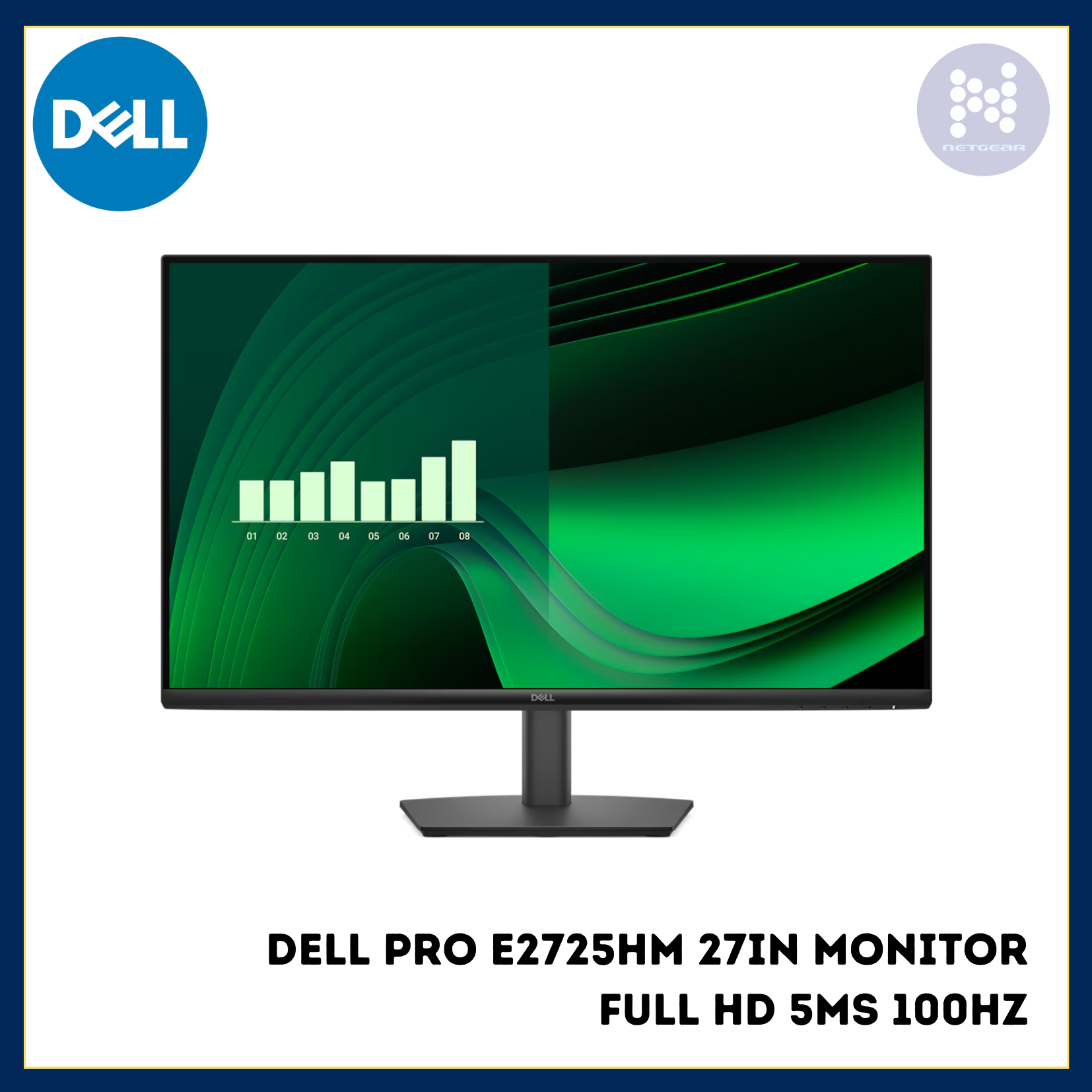 DELL PRO E2725HM 27IN MONITOR FULL HD 5MS 100HZ – Netgear