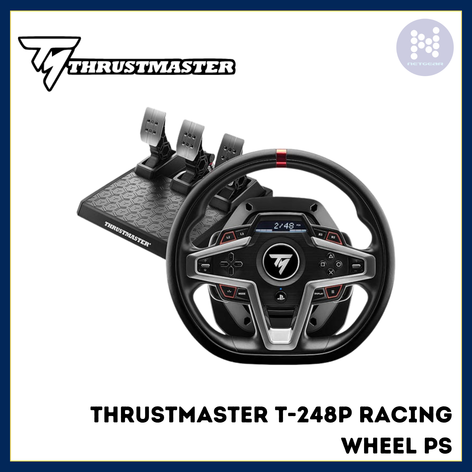 thrustmaster t248 pedals THRUSTMASTER T-248P RACING WHEEL PC/PS4/PS5 – Netgear Gibraltar LTD