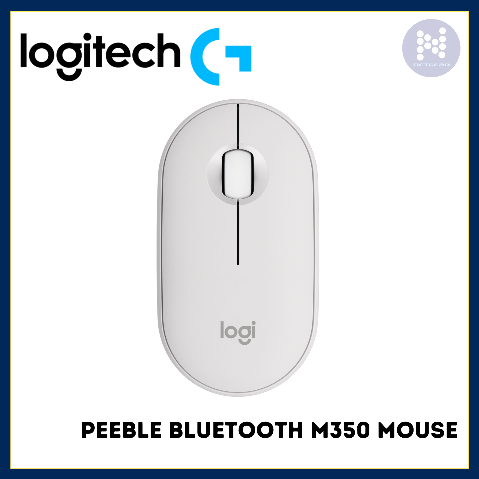 LOGITECH PEEBLE BLUETOOTH M350 MOUSE WHITE - Main Image