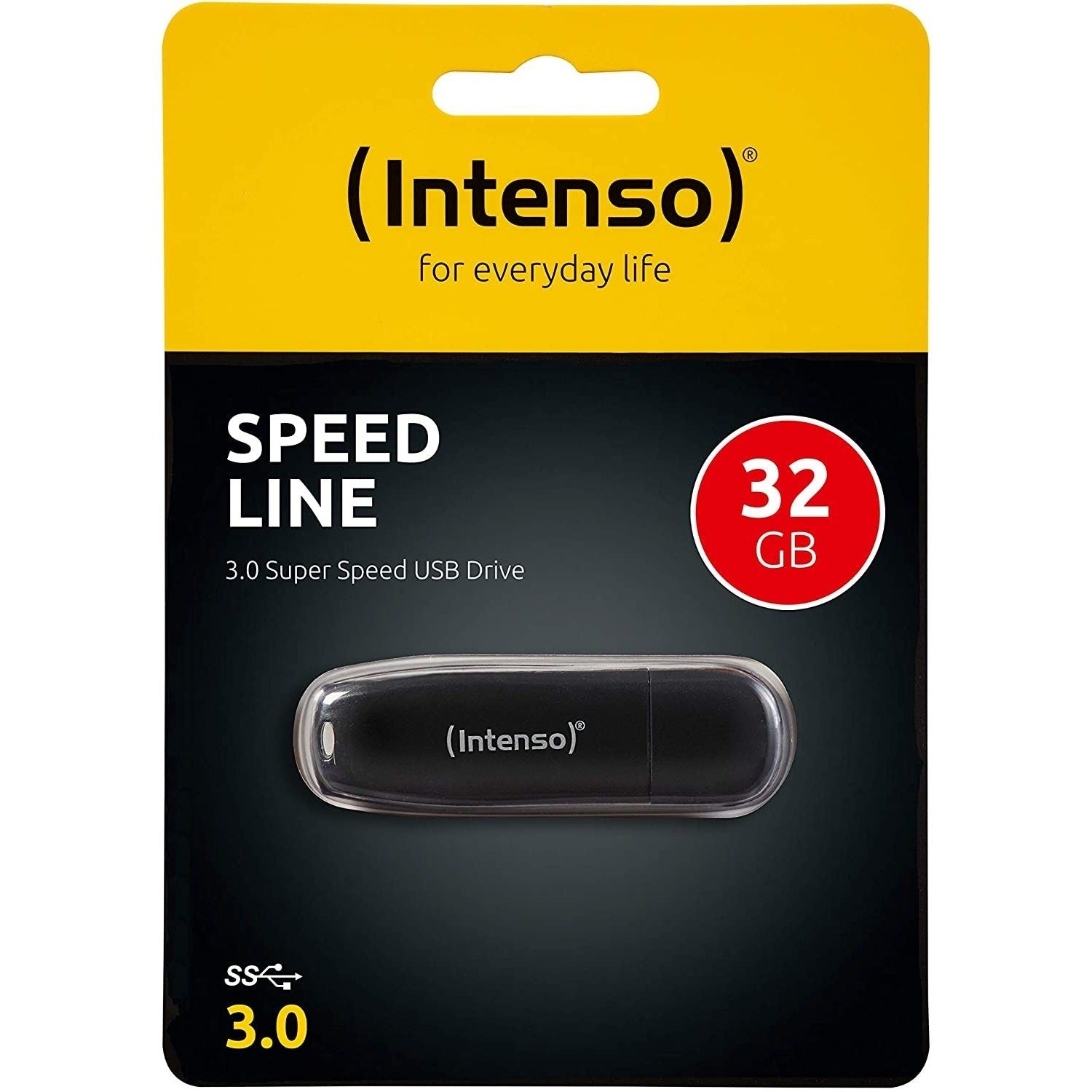 Intenso Speed Line - Unidad Flash Usb - 32 Gb - Usb 3.0 - Black 