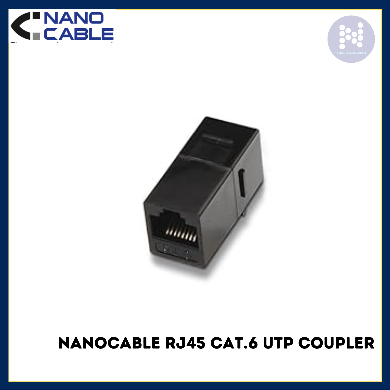 NANOCABLE RJ45 CAT.6 UTP COUPLER – Netgear Gibraltar LTD