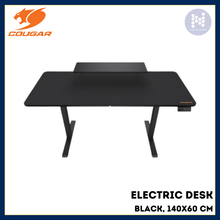 COUGAR ELECTRIC DESK BLACK 140X60