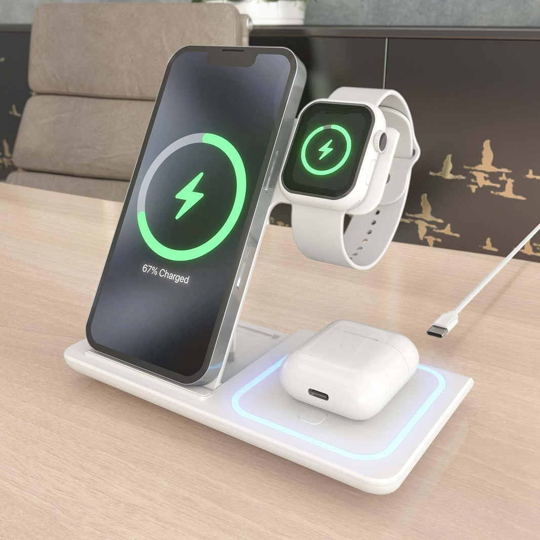 AISENS 3-1 WIRELESS CHARGING DOCK 15W