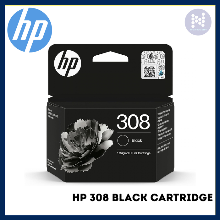HP 308 BLACK CARTRIDGE