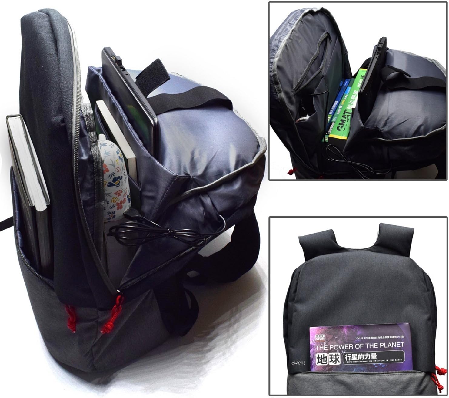EWENT NOTEBOOK BACKPACK- 17.3 INCH BLACK