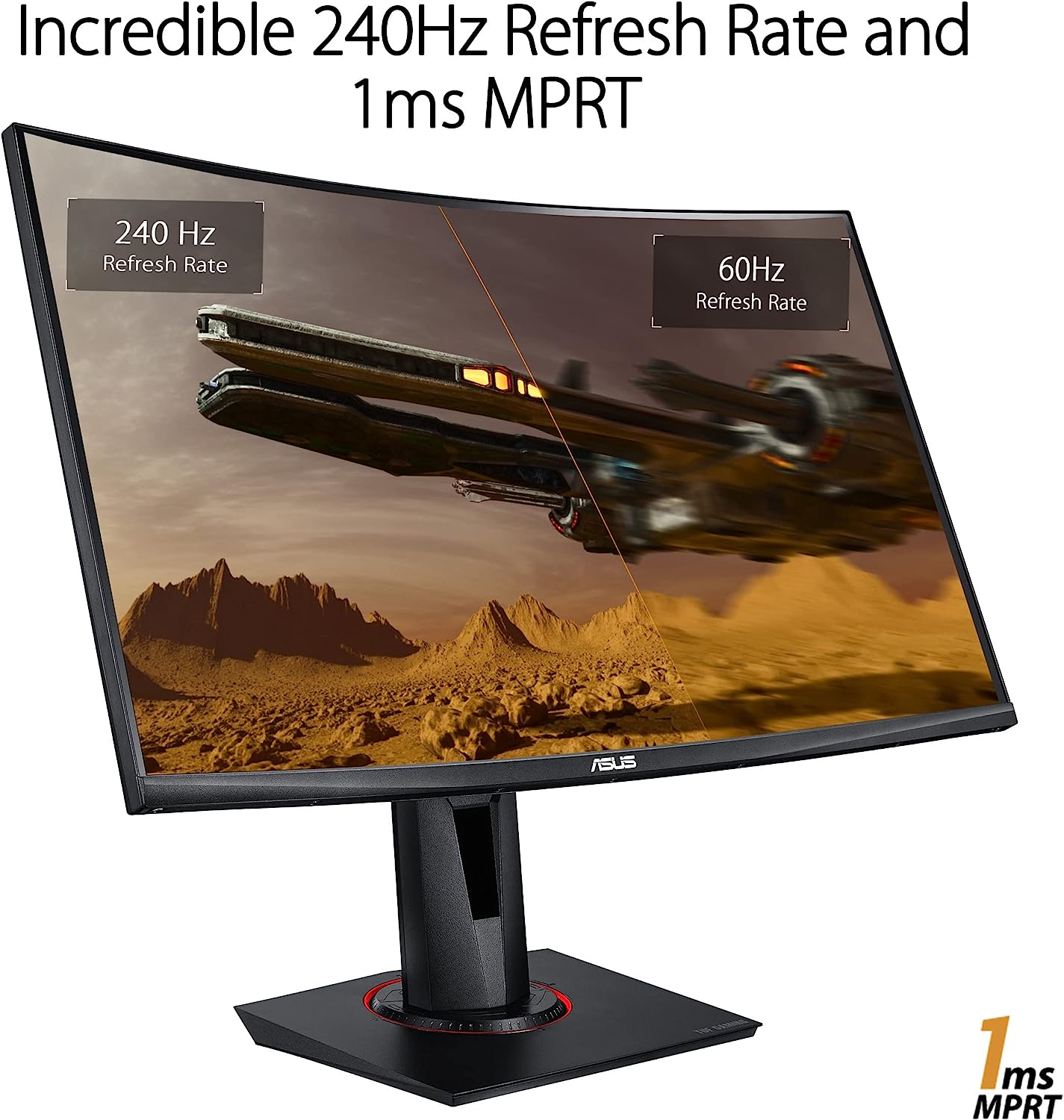 ASUS Gaming Monitor 27 curved 240hz 1ms
