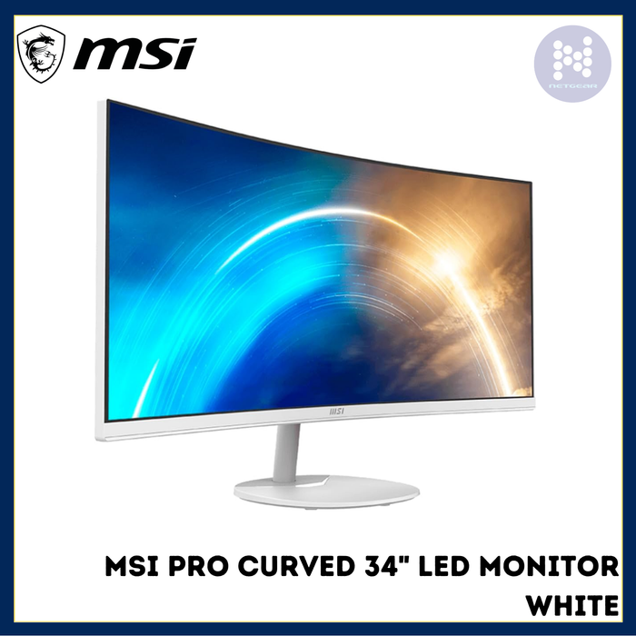 MSI PRO CURVED 34" LED MONITOR WHITE