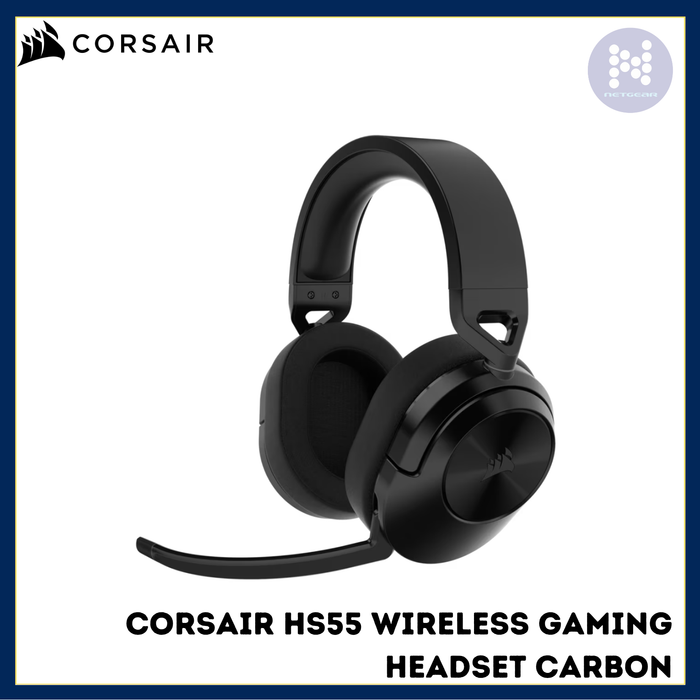CORSAIR HS55 WIRELESS GAMING HEADSET CARBON