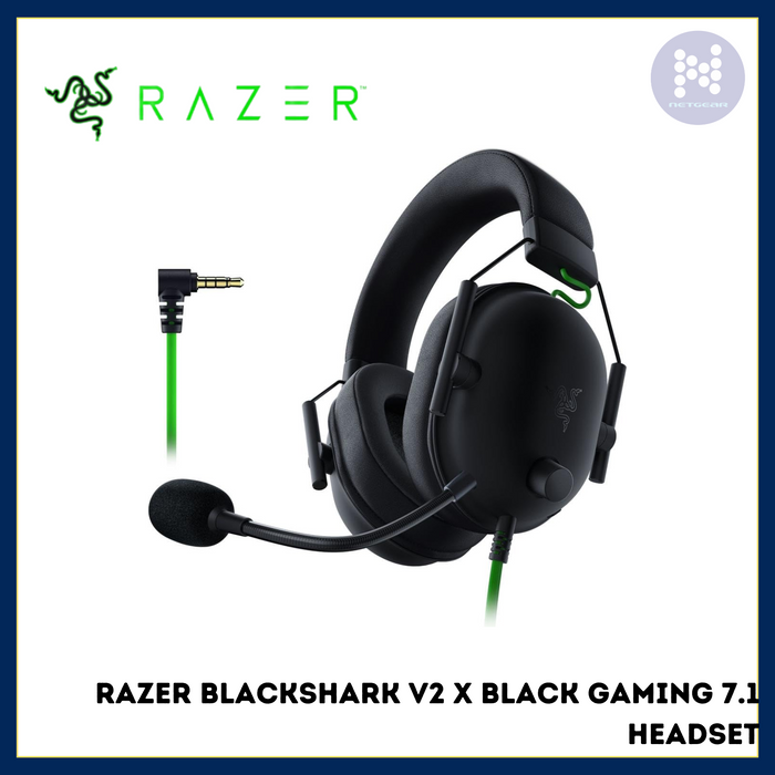 RAZER BLACKSHARK V2 X BLACK GAMING 7.1 HEADSET