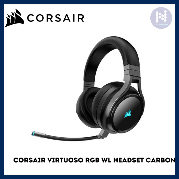 AURICULARES CORSAIR VIRTUOSO RGB WL CARBONO
