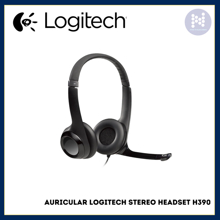 AURICULAR LOGITECH STEREO HEADSET H390