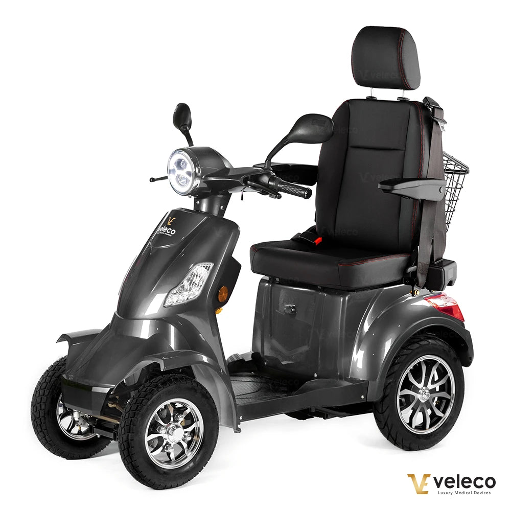 FASTER GREY CAPTAIN SEAT 4 SOLID WHEELS GEL BATTERY