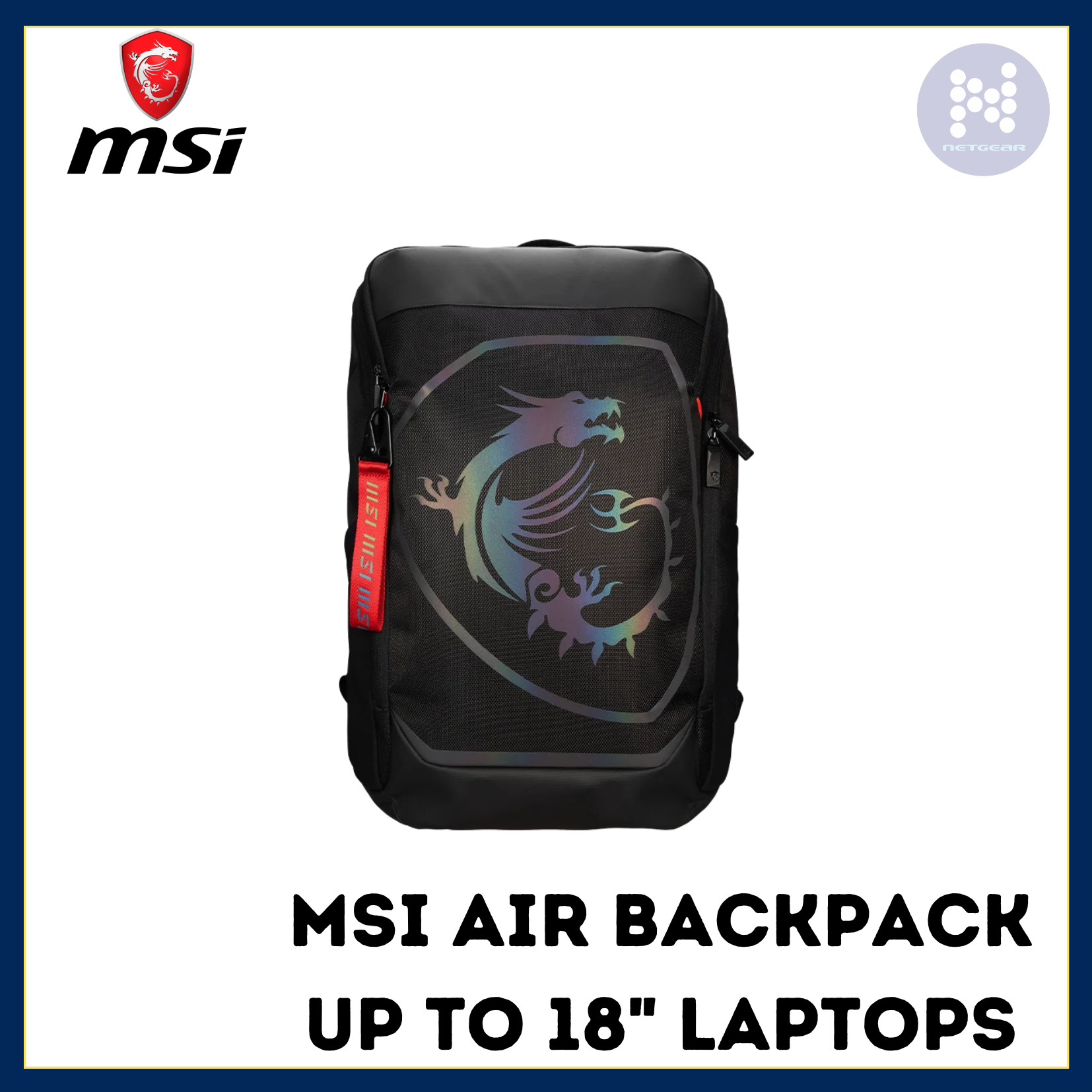 18 gaming laptop backpack MSI TITAN BACKPACK UP TO 18" LAPTOPS – Netgear Gibraltar LTD