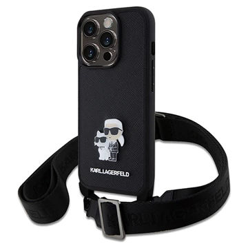 KARL LAGERFELD CASE IPHONE 15PM SAFFIANO CROSSBODY