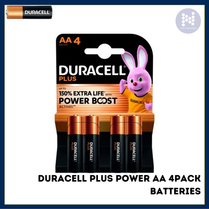 DURACELL PLUS POWER AA 4PACK BATTERIES