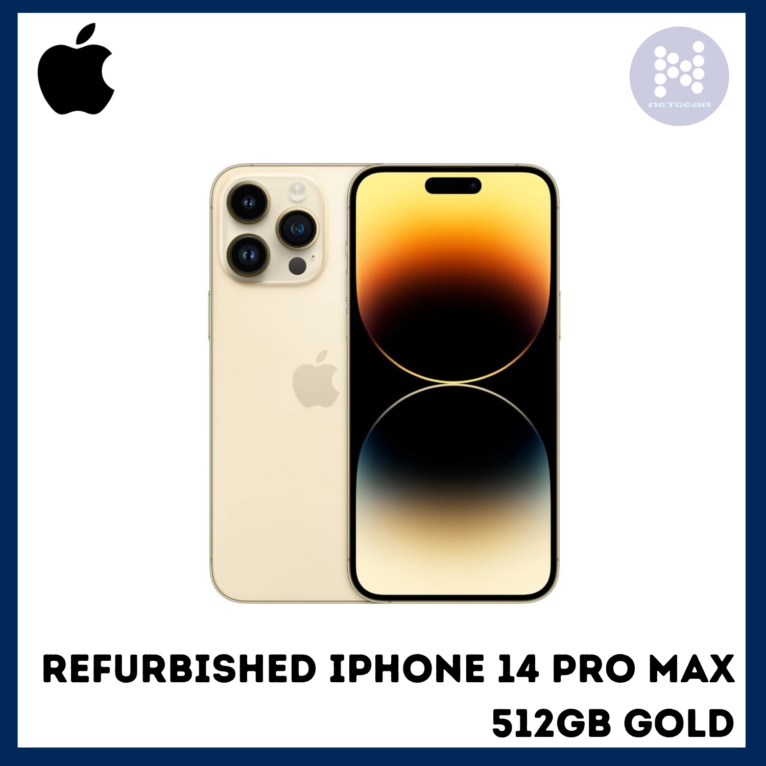 REFURBISHED iPhone 14 PRO MAX 512GB GOLD - GRADE C – Netgear