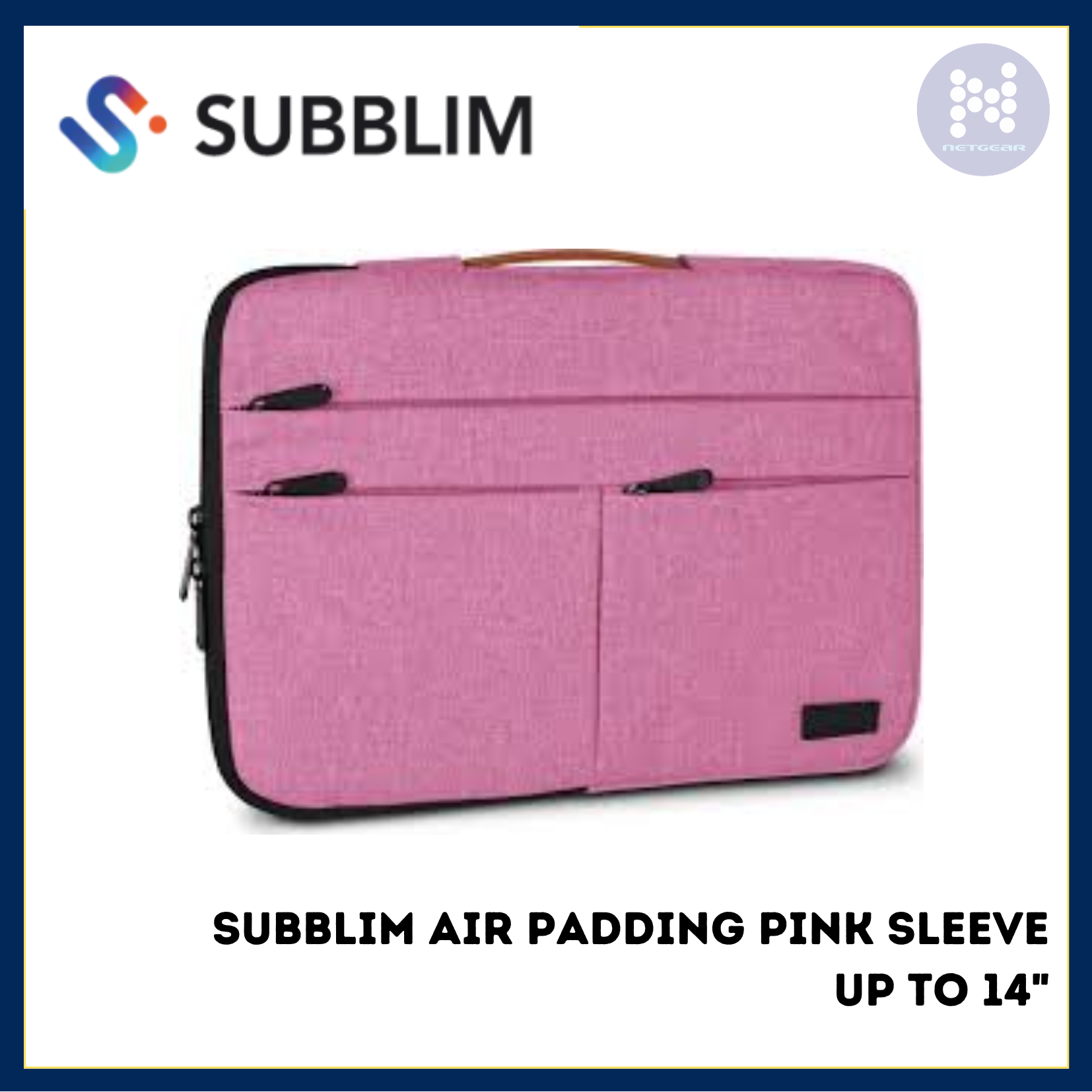 SUBBLIM AIR PADDING PINK SLEEVE UP TO 14