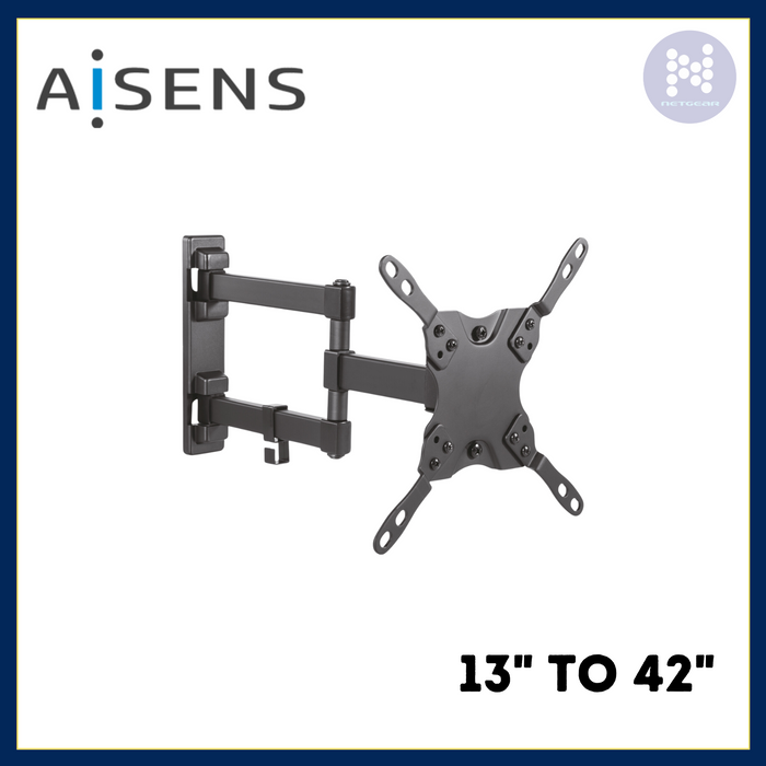 AISENS SUPPORT MURAL TV ORIENTABLE UN BRAS DE 13" À 42"