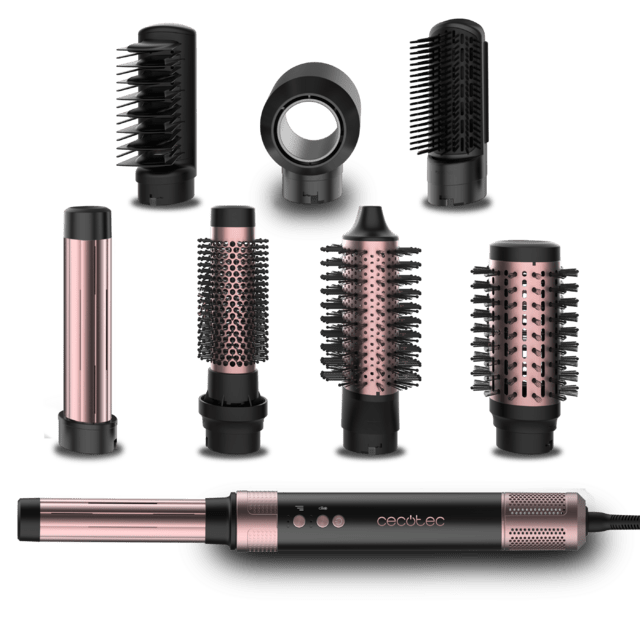 Cecotec air brush Bamba CeramicCare 8in1 AirGlam Black