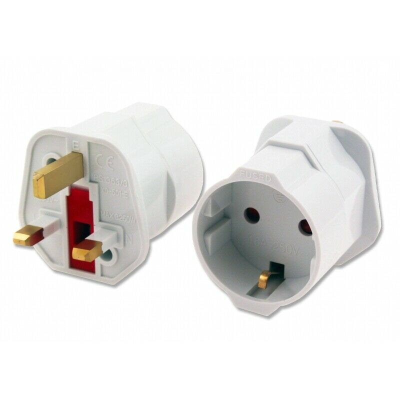 Multifunctional European to UK Plug Converter