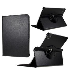 Litchi Skin Leather Case with Rotating Stand for iPad Pro 11-inch (2020) - Black - netgear-gi