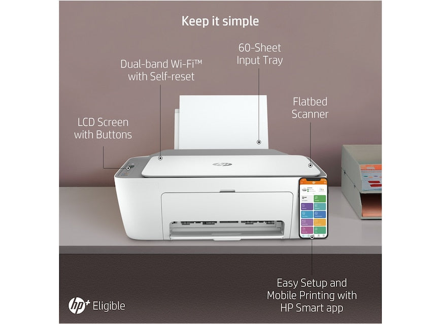 Hp DeskJet 2720 All-in-One Printer Wireless Printing,Instant Ink (Yes,  Built-in Wi-Fi)