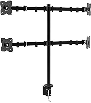 APPROX Table Stand for 4 MONITORS APPSMF02, 10 – 27/25 – 68 cm, Max 10 kg, VESA 75 x 75/100 x 100