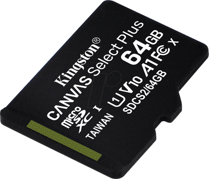 KINGSTON CANVAS SELECT PLUS MICROSD 64GB CARD
