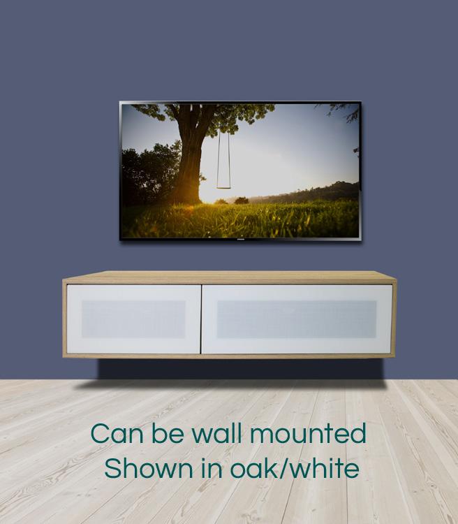 1200MM OAK & WHITE TV STAND