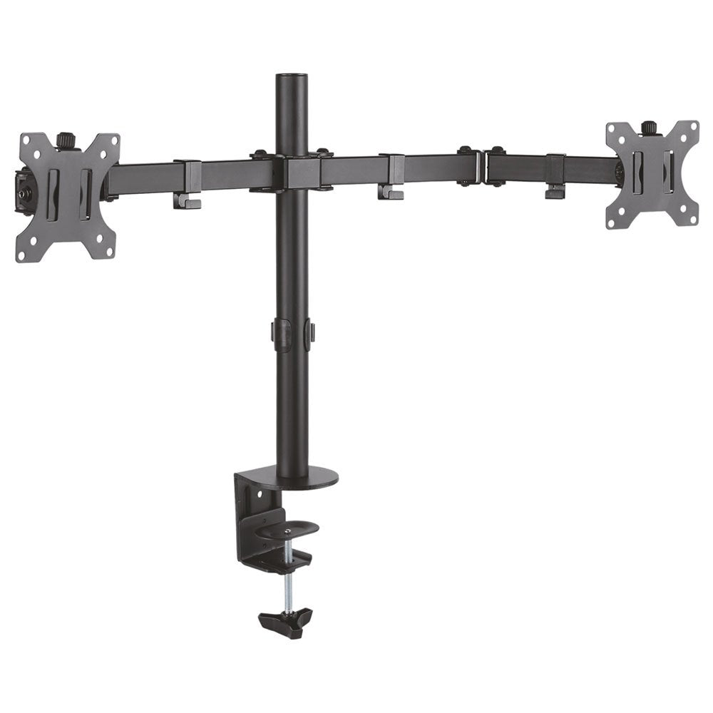 DUAL ARM MONITOR DESK MOUNT BRACKET 13"-32"
