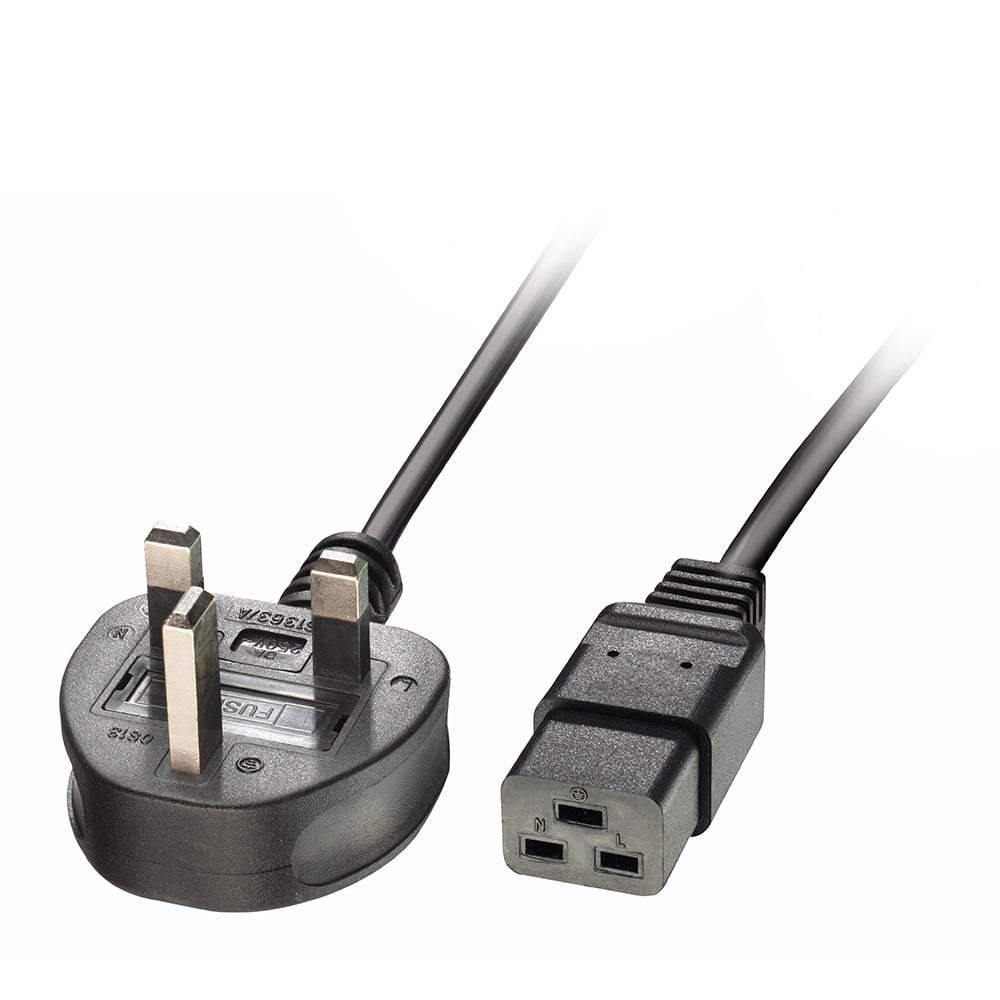 2 M UK 3 PIN PLUG POWER CABLE - netgear-gi