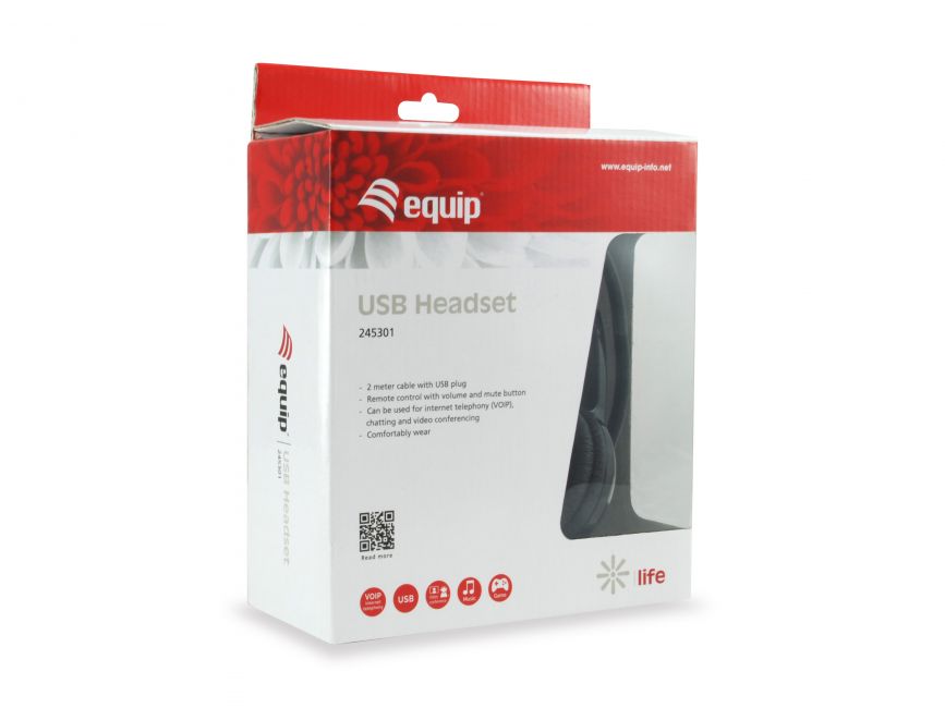 EQUIP USB HEADSET WITH MICROPHONE