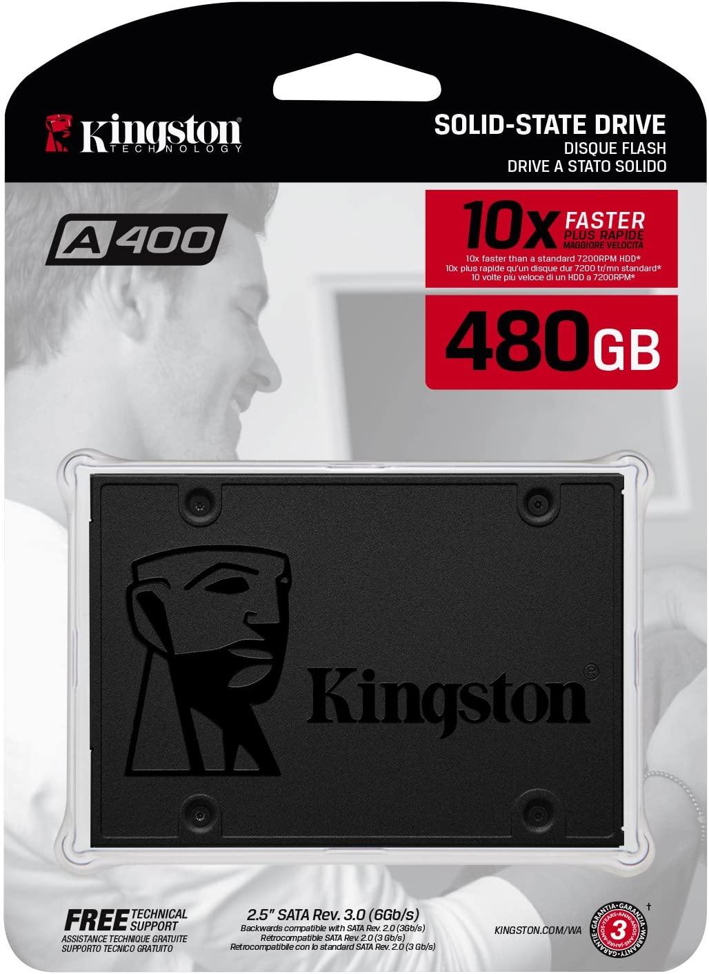 Kingston A400 480GB SSD 2.5" SATA III - netgear-gi